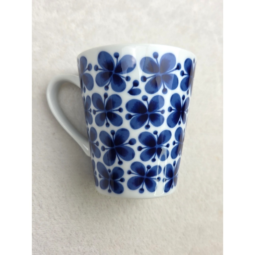 Rorstrand Marianne Westman Mon Amie Mug Blue‎ White Swedish Nordic Cobalt 4"